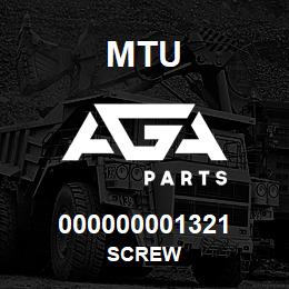 000000001321 MTU SCREW | AGA Parts