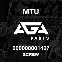 000000001427 MTU Screw | AGA Parts