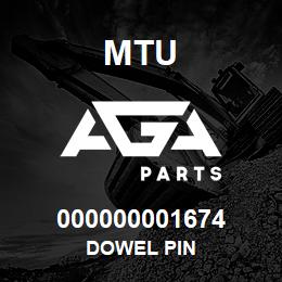 000000001674 MTU DOWEL PIN | AGA Parts