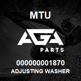 000000001870 MTU ADJUSTING WASHER | AGA Parts