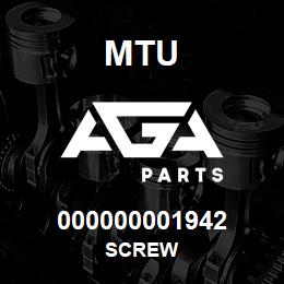 000000001942 MTU Screw | AGA Parts