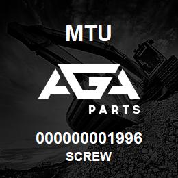 000000001996 MTU SCREW | AGA Parts