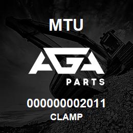 000000002011 MTU CLAMP | AGA Parts