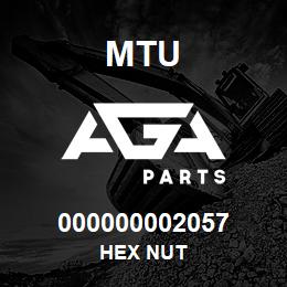 000000002057 MTU HEX NUT | AGA Parts