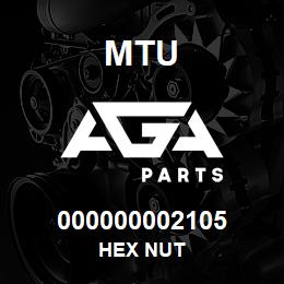 000000002105 MTU HEX NUT | AGA Parts