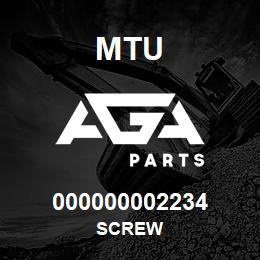 000000002234 MTU Screw | AGA Parts