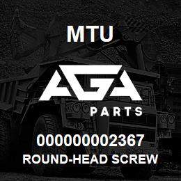 000000002367 MTU ROUND-HEAD SCREW | AGA Parts