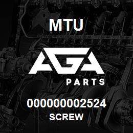 000000002524 MTU Screw | AGA Parts