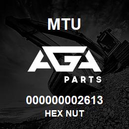000000002613 MTU HEX NUT | AGA Parts