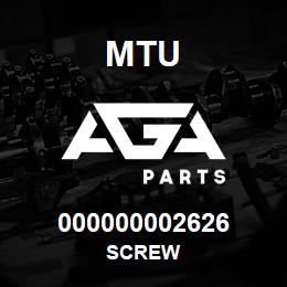 000000002626 MTU Screw | AGA Parts
