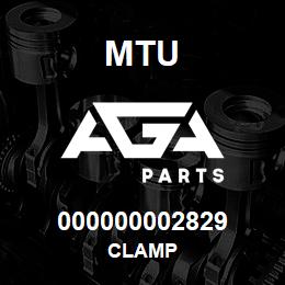 000000002829 MTU CLAMP | AGA Parts