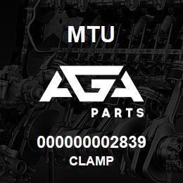 000000002839 MTU Clamp | AGA Parts