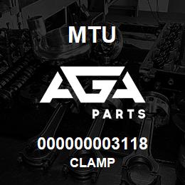000000003118 MTU CLAMP | AGA Parts