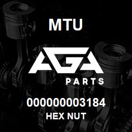 000000003184 MTU HEX NUT | AGA Parts