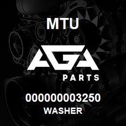 000000003250 MTU Washer | AGA Parts