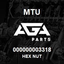 000000003318 MTU HEX NUT | AGA Parts