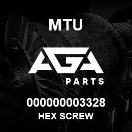 000000003328 MTU HEX SCREW | AGA Parts