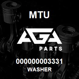 000000003331 MTU WASHER | AGA Parts