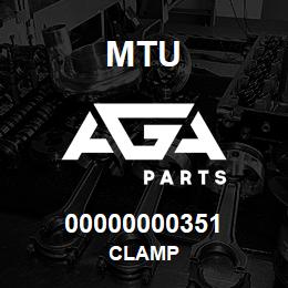 00000000351 MTU Clamp | AGA Parts