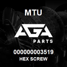 000000003519 MTU HEX SCREW | AGA Parts