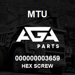 000000003659 MTU HEX SCREW | AGA Parts