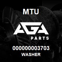 000000003703 MTU Washer | AGA Parts