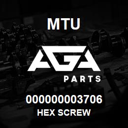 000000003706 MTU HEX SCREW | AGA Parts