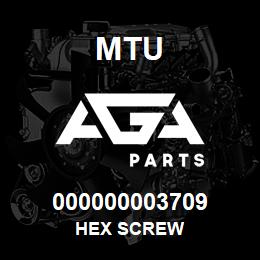 000000003709 MTU HEX SCREW | AGA Parts