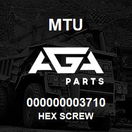 000000003710 MTU HEX SCREW | AGA Parts
