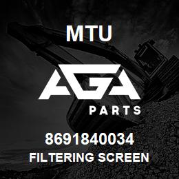 8691840034 MTU FILTERING SCREEN | AGA Parts