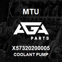 X57320200005 MTU COOLANT PUMP | AGA Parts