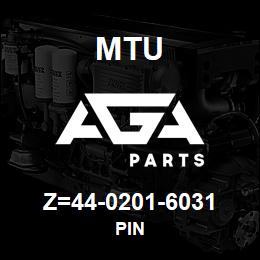Z=44-0201-6031 MTU PIN | AGA Parts
