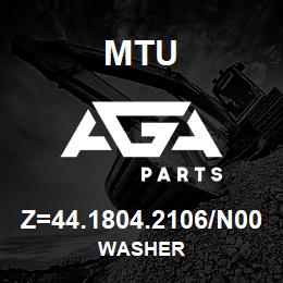 Z=44.1804.2106/N00 MTU WASHER | AGA Parts