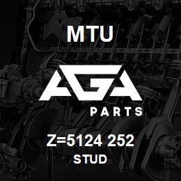 Z=5124 252 MTU STUD | AGA Parts