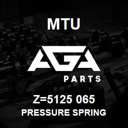 Z=5125 065 MTU PRESSURE SPRING | AGA Parts