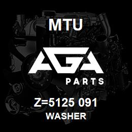 Z=5125 091 MTU WASHER | AGA Parts