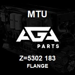 Z=5302 183 MTU FLANGE | AGA Parts