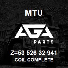 Z=53 526 32 941 MTU COIL COMPLETE | AGA Parts