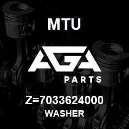 Z=7033624000 MTU WASHER | AGA Parts