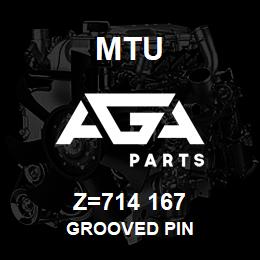 Z=714 167 MTU GROOVED PIN | AGA Parts