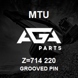 Z=714 220 MTU GROOVED PIN | AGA Parts