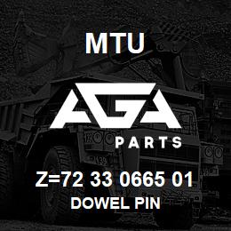 Z=72 33 0665 01 MTU DOWEL PIN | AGA Parts
