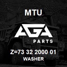 Z=73 32 2000 01 MTU WASHER | AGA Parts