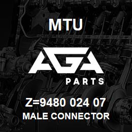 Z=9480 024 07 MTU MALE CONNECTOR | AGA Parts