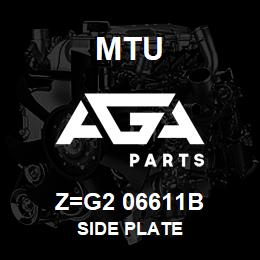 Z=G2 06611B MTU SIDE PLATE | AGA Parts