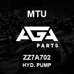 ZZ7A702 MTU Hyd. Pump | AGA Parts