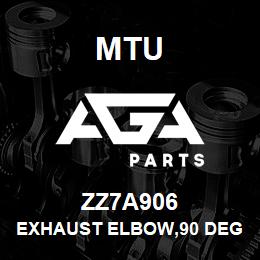 ZZ7A906 MTU Exhaust Elbow,90 Deg. | AGA Parts