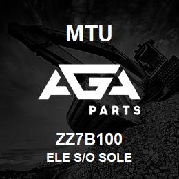 ZZ7B100 MTU Ele S/O Sole | AGA Parts