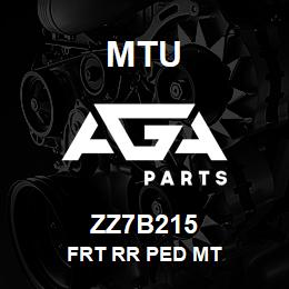 ZZ7B215 MTU Frt Rr Ped Mt | AGA Parts