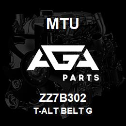 ZZ7B302 MTU T-Alt Belt G | AGA Parts